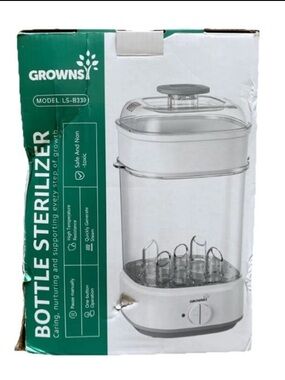 New Grownsy Bottle Sterilizer LS-B330 for Baby Bottles and Accessories